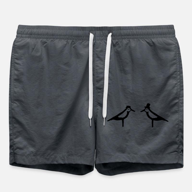 Seagulls - Swim Trunks - anthracite