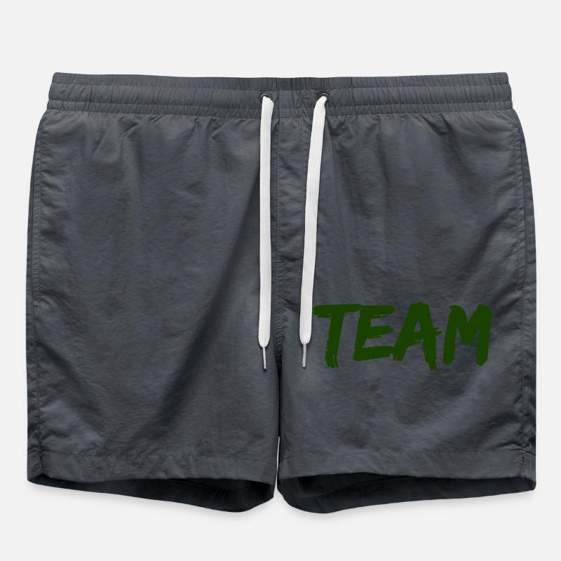 team - Swim Trunks - anthracite