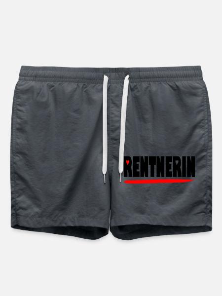 endlich Rentnerin - Badeshorts - Anthrazit