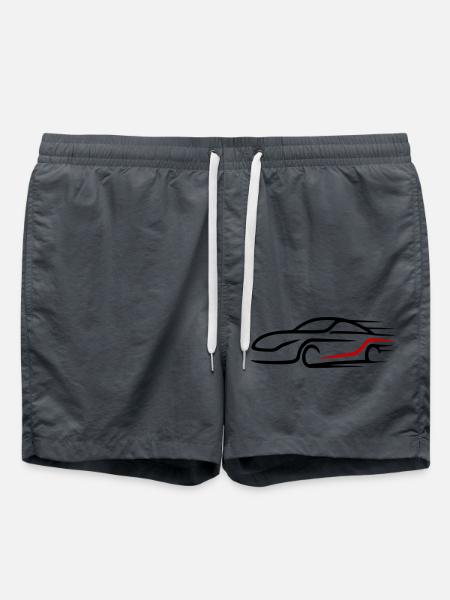 Car Turbo Logo Racing Car - Swim Trunks - anthracite