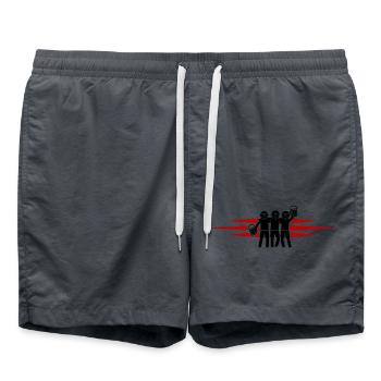 Équipe de fête - Short de bain - charbon - Devant - AI Model Male 185 light (185cm)