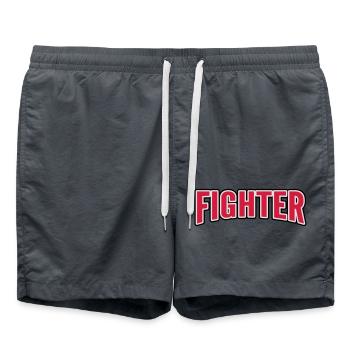 Fighter - Badeshorts - Anthrazit - Vorne - AI Model Male 185 light (185cm)