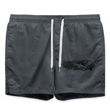shark - Swim Trunks - anthracite - Front - AI Model Male 185 light (185cm)