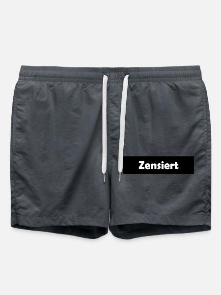 Censored | censor bars - Swim Trunks - anthracite