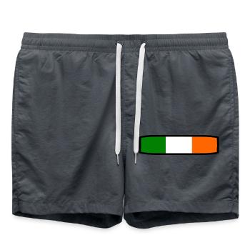 Drapeau de l'Irlande - Short de bain - charbon - Devant - AI Model Male 185 light (185cm)