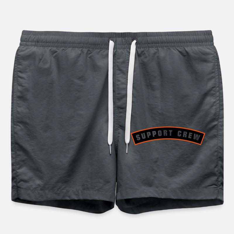 SUPPORT CREW Patch - Swim Trunks - anthracite