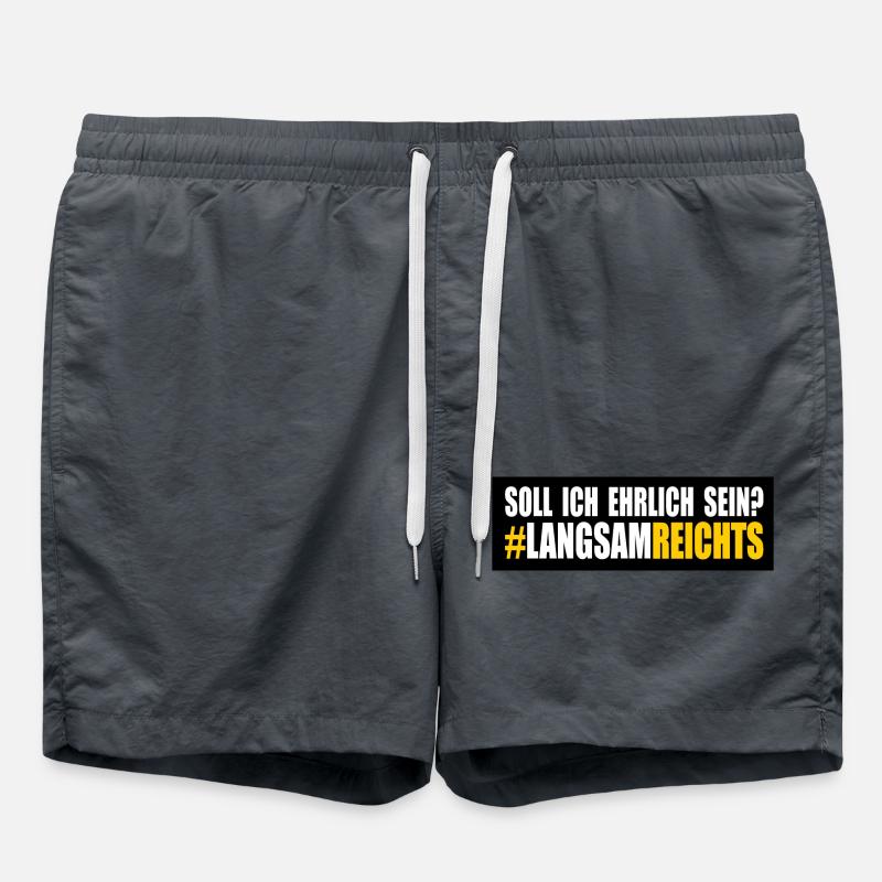 LANGSAM REICHTS - Badeshorts - Anthrazit