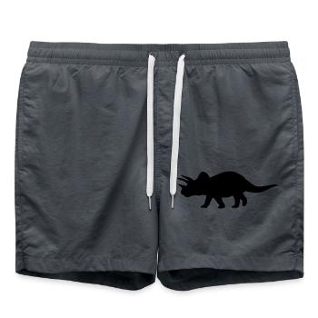 Dinosaures - Short de bain - charbon - Devant - AI Model Male 185 light (185cm)