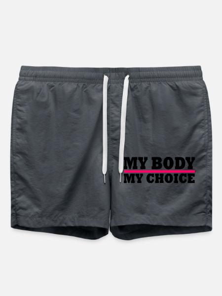My body my choice - Swim Trunks - anthracite