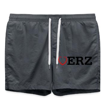 Ich Liebe das Erzgebirge - Badeshorts - Anthrazit - Vorne - AI Model Male 185 light (185cm)