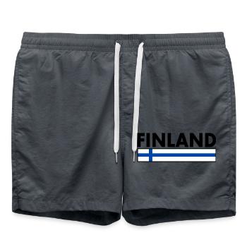 FINNLAND - Badeshorts - Anthrazit - Vorne - AI Model Male 185 light (185cm)