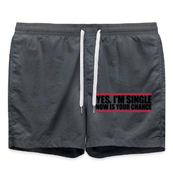 single now your chance - Swim Trunks - anthracite - Front - AI Model Male 185 light (185cm)