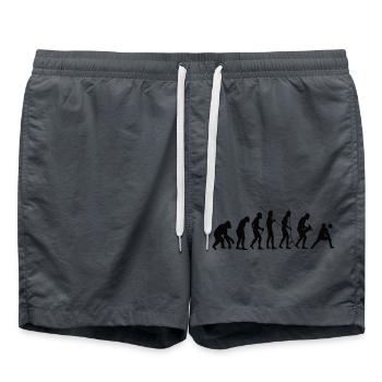Volleyball Beach Volleyball Volleyball Player Gift - Swim Trunks - anthracite - Front - AI Model Male 185 light (185cm)