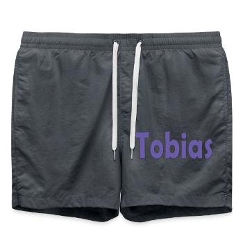 Tobias - Badeshorts - Anthrazit - Vorne - AI Model Male 185 light (185cm)