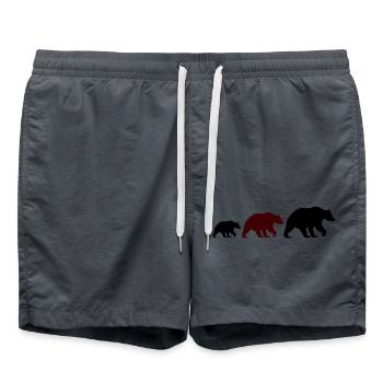 Famille Bear - Short de bain - charbon - Devant - AI Model Male 185 light (185cm)