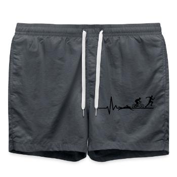 Triathlon Course à pied Natation Cyclisme - Short de bain - charbon - Devant - AI Model Male 185 light (185cm)