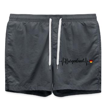 Burgenland Pulse Heart Line - Short de bain - charbon - Devant - AI Model Male 185 light (185cm)