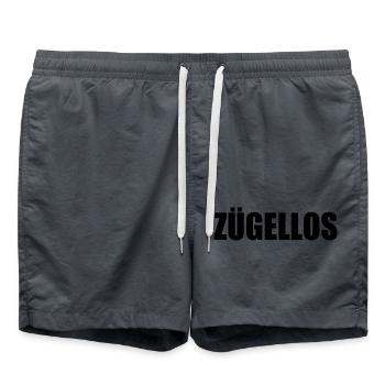 zügellos - Badeshorts - Anthrazit - Vorne - AI Model Male 185 light (185cm)