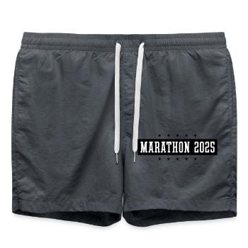 Marathon 2025 Sport - Short de bain - charbon - Devant - AI Model Male 185 light (185cm)