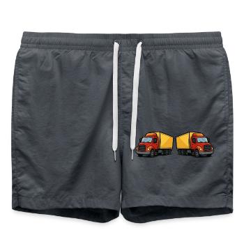 Truck Comic 2 - Swim Trunks - anthracite - Front - AI Model Male 185 light (185cm)