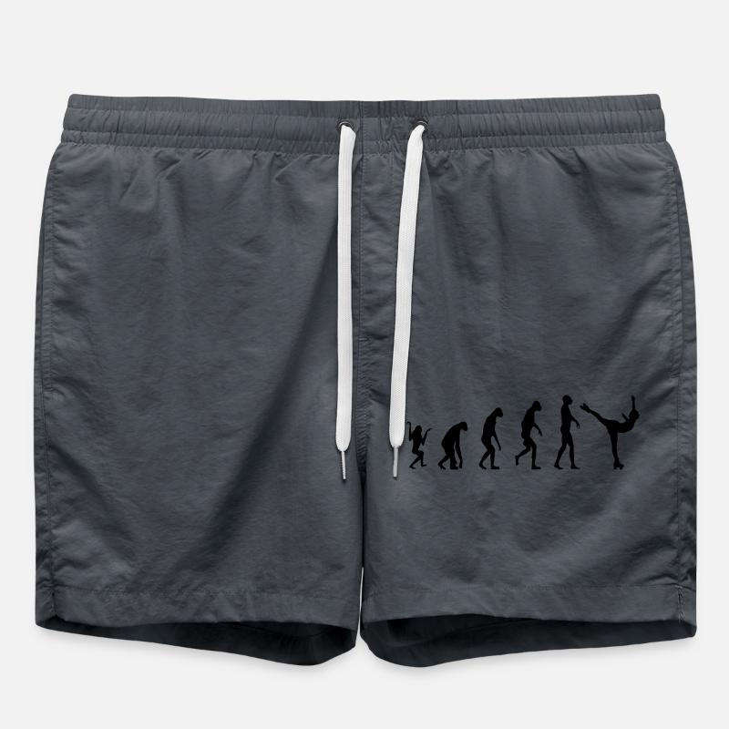 Rollkunstlauf Evolution - Badeshorts - Anthrazit