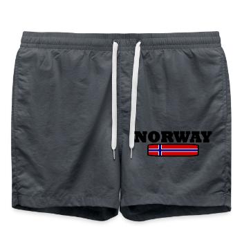 Norwegen - Badeshorts - Anthrazit - Vorne - AI Model Male 185 light (185cm)