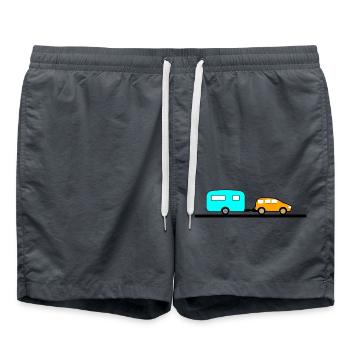 Auto - Badeshorts - Anthrazit - Vorne - AI Model Male 185 light (185cm)