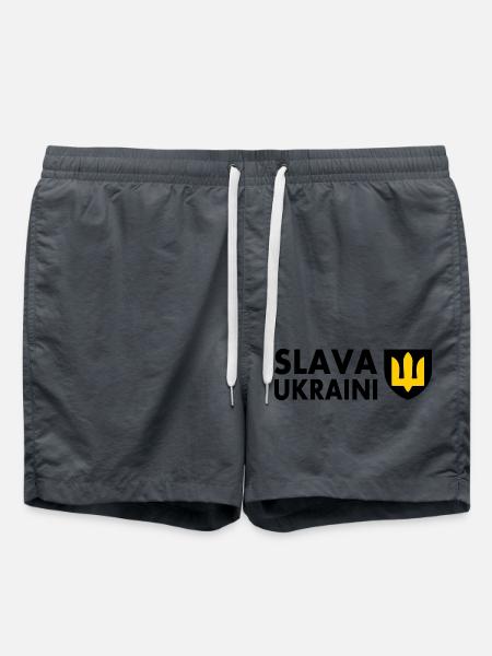 Slava ukraini - Swim Trunks - anthracite