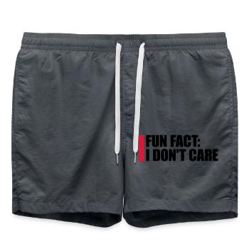 I don't care fact - Swim Trunks - anthracite - Front - AI Model Male 185 light (185cm)