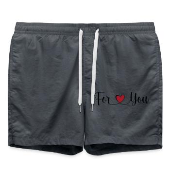For you - Swim Trunks - anthracite - Front - AI Model Male 185 light (185cm)