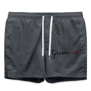 Marié - Short de bain - charbon - Devant - AI Model Male 185 light (185cm)