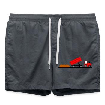 Tractor - Swim Trunks - anthracite - Front - AI Model Male 185 light (185cm)