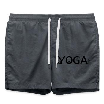 Yoga Méditation Spa Namaste - Short de bain - charbon - Devant - AI Model Male 185 light (185cm)