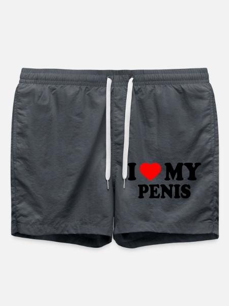 I love my penis - Swim Trunks - anthracite