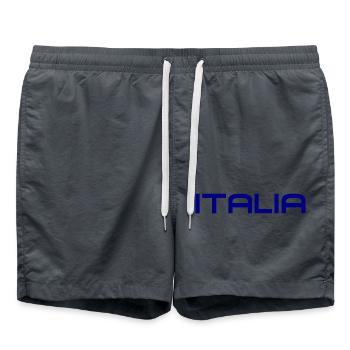 Italia - Italy - Italien - Badeshorts - Anthrazit - Vorne - AI Model Male 185 light (185cm)