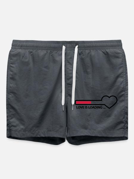 love_is_loading_2c - Short de bain - charbon