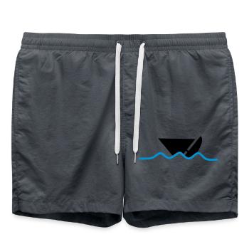 distress_boat - Short de bain - charbon - Devant - AI Model Male 185 light (185cm)