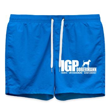 IGP DOBERMANN Wilsigns Dog Dogs Dog Sports - Swim Trunks - cobalt blue - Front