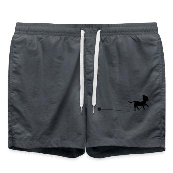 kitten - Swim Trunks - anthracite - Front - AI Model Male 185 light (185cm)