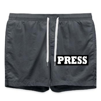 Press - Short de bain - charbon - Devant - AI Model Male 185 light (185cm)