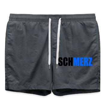 Schmerz no merz - Badeshorts - Anthrazit - Vorne - AI Model Male 185 light (185cm)