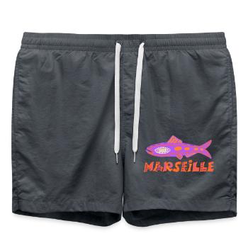 Sardine Marseillaise - Swim Trunks - anthracite - Front - AI Model Male 185 light (185cm)