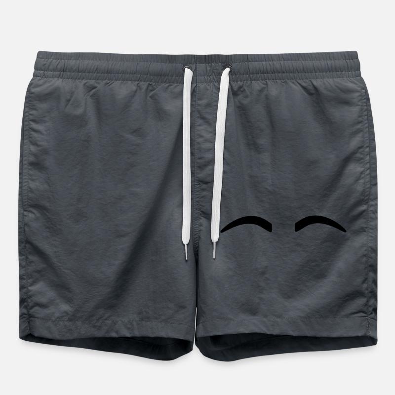 Eyebrows Funny - Swim Trunks - anthracite