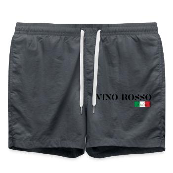 VINO ROSSO ITALIA RED WINE ITALY HOLIDAYS (b) - Swim Trunks - anthracite - Front - AI Model Male 185 light (185cm)