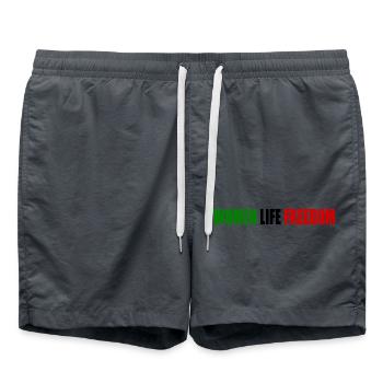 Women life freedom - Badeshorts - Anthrazit - Vorne - AI Model Male 185 light (185cm)