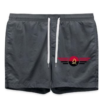 J’aime l’Angola, T-shirt design de style élégance - Short de bain - charbon - Devant - AI Model Male 185 light (185cm)