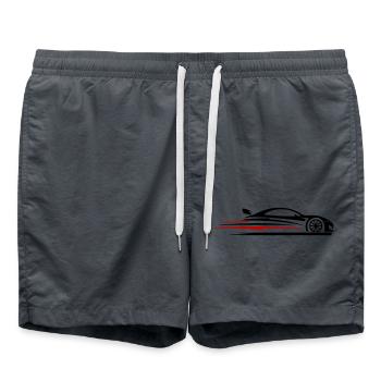 Voiture de course Turbo - Short de bain - charbon - Devant - AI Model Male 185 light (185cm)