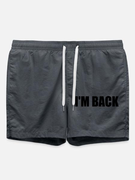 I'm back - Swim Trunks - anthracite