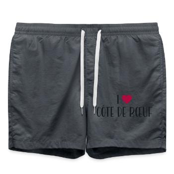 Boucher I Love Côte De Boeuf - Short de bain - charbon - Devant - AI Model Male 185 light (185cm)