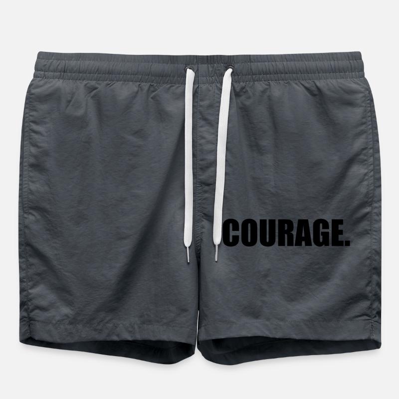 Courage - Swim Trunks - anthracite